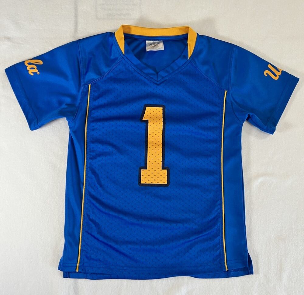 Rivalry Threads UCLA Bruins #1 Youth Jersey Blue/Gold, Size XS (4/5)